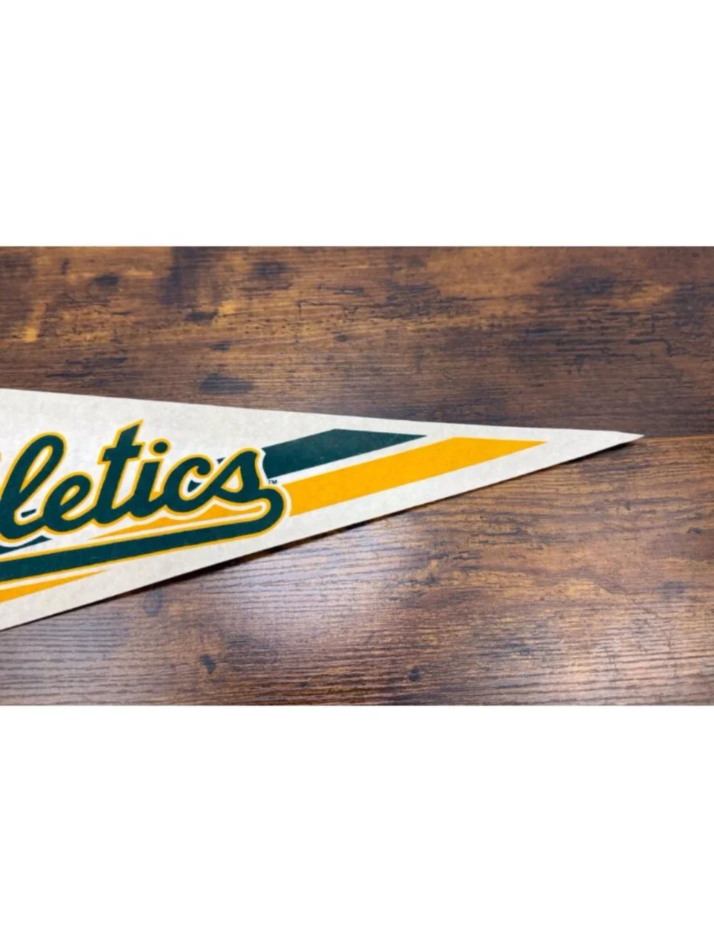Oakland Athletics Vintage MLB Pennant Flag With Classic logo 29.5 inches
